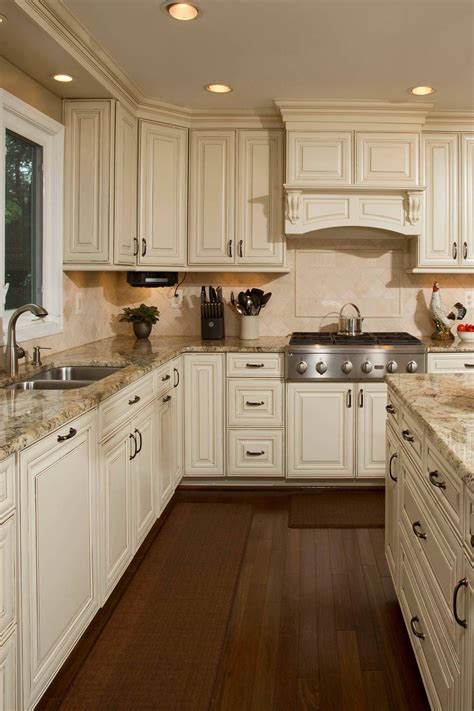 countertops with beige cabinets